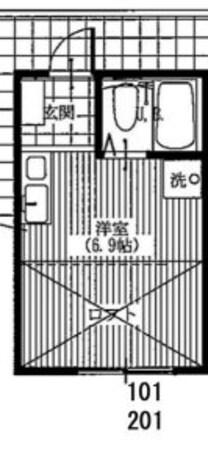 グリーンハウス本町の物件間取画像